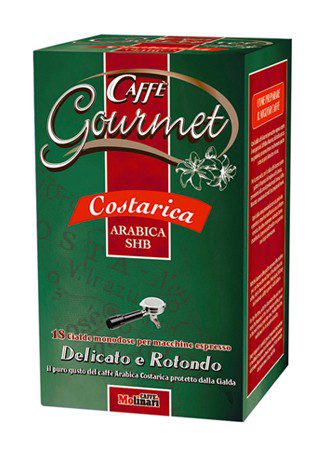 Molinari GOURMET Costarica Arabica SHB, porciovaná káva 7g x 18ks