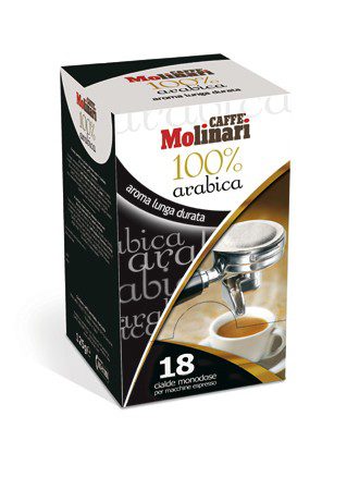 Molinari 100% Arabica, porciovaná káva 7g x 18ks