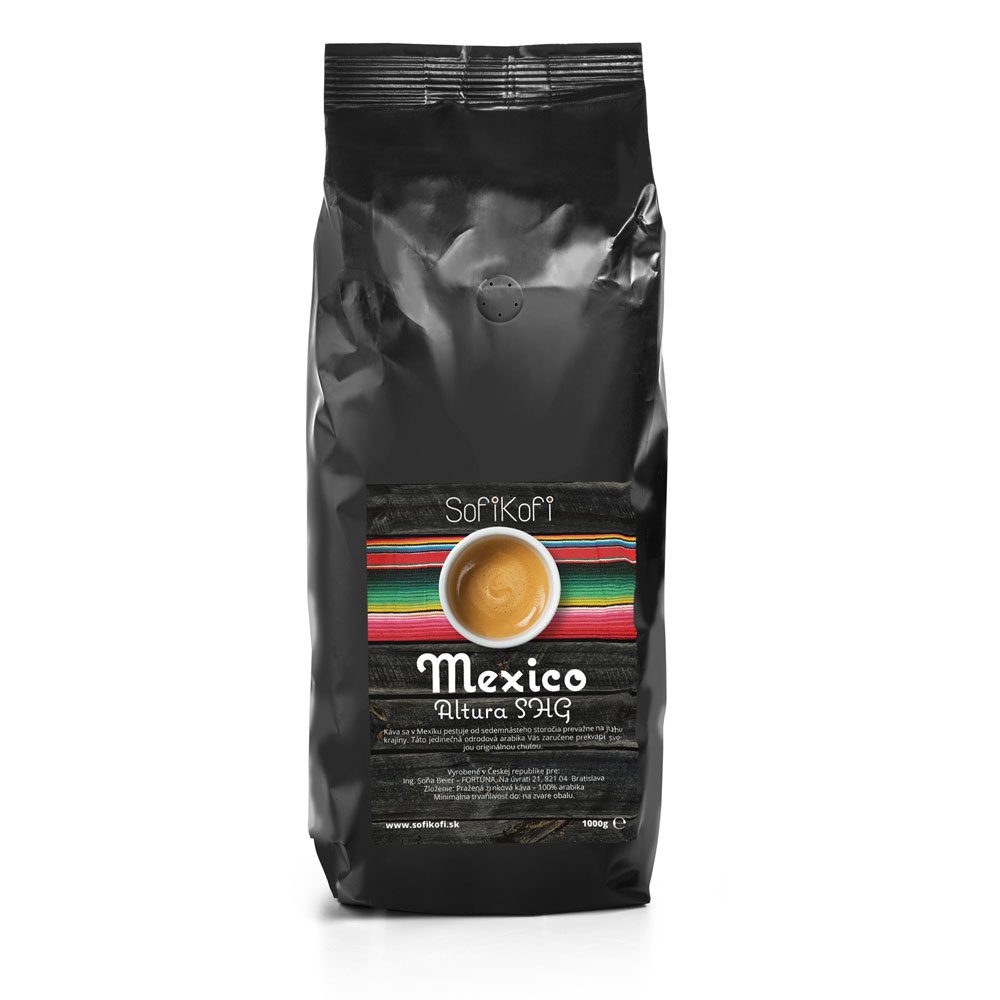 Zrnková káva Mexico 1kg