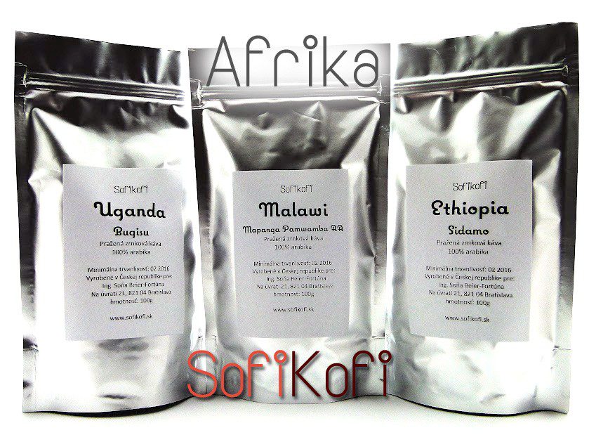 Afrika -Degustačný balíček 3 druhy kávy 3x100g
