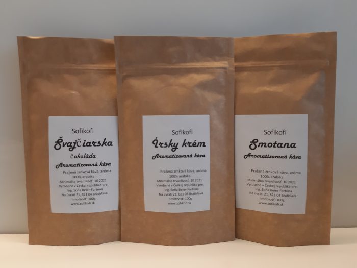 Aromatizovaná káva - Degustačný balíček 3 druhy plantážnej kávy 100% Arabiky, 3x100g