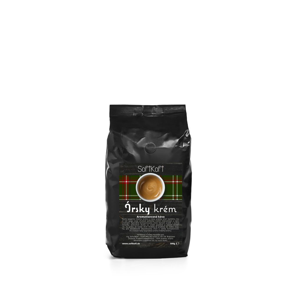 Aromatizovaná zrnková káva Írsky krém