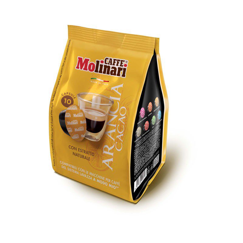 Kávové kapsule MOLINARI Arancia Cacao pre systém Lavazza A Modo Mio 10 ks