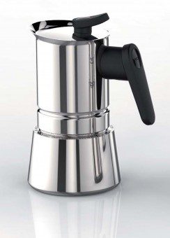 Moka kávovar Pedrini Steel moka indukcia na 4 šálky (koťogo)