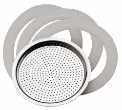 Silikónové tesnenie a filter pre moka kávovar Pedrini Indukcia (4 Inox) na 4 šálky kávy