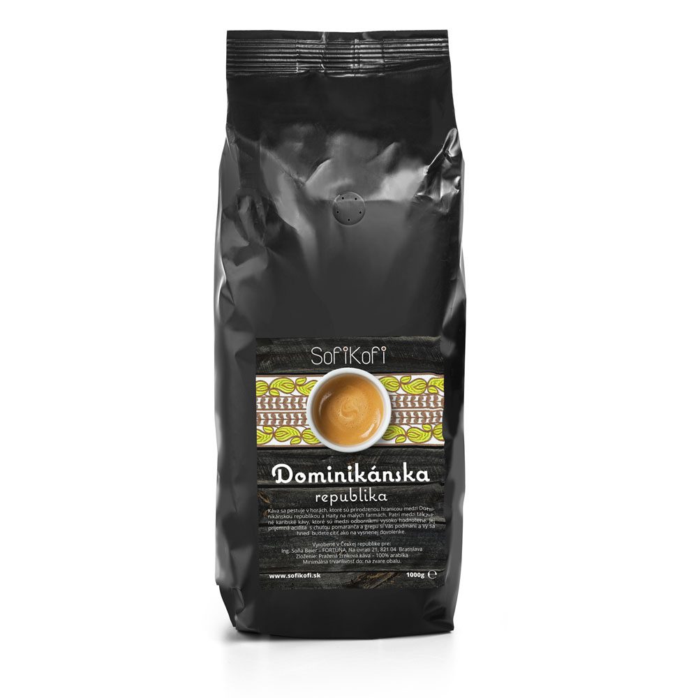 zrnková káva Dominikánska republika 1kg