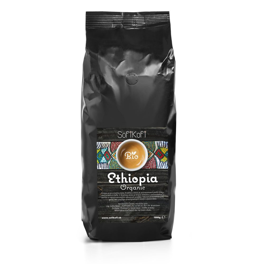 zrnková káva Ethiopia organic