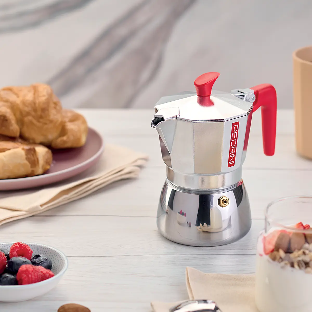 Moka kávovar na 3 šálky kávy Pedrini, Aroma Induction