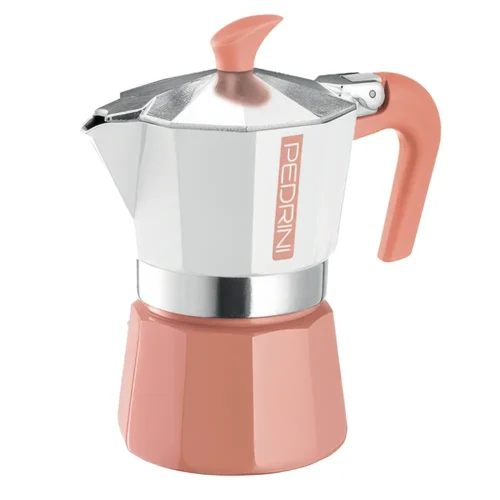 moka kávovar Pedrini, oranžovej farby